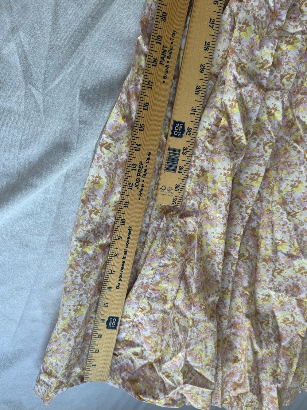 Free People She's A Dream Cream Floral Print Puff Sleeve Midi Dress 6 milkmaid - Picture 10 of 13